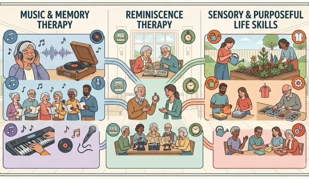 Programs Are Offered in Dementia Memory Care | New Day Lifestyle for Seniors
