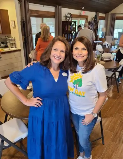 Mimi Bowie with a colleague | New Day Lifestyle for Seniors