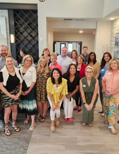 Mimi with a group of senior care partners at a community networking event | New Day Lifestyle for Seniors